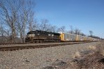 NS 8127 leads train 11N west
